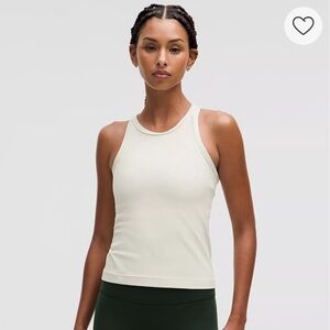 Lululemon Align Racerback Waist Length Tank 6 White